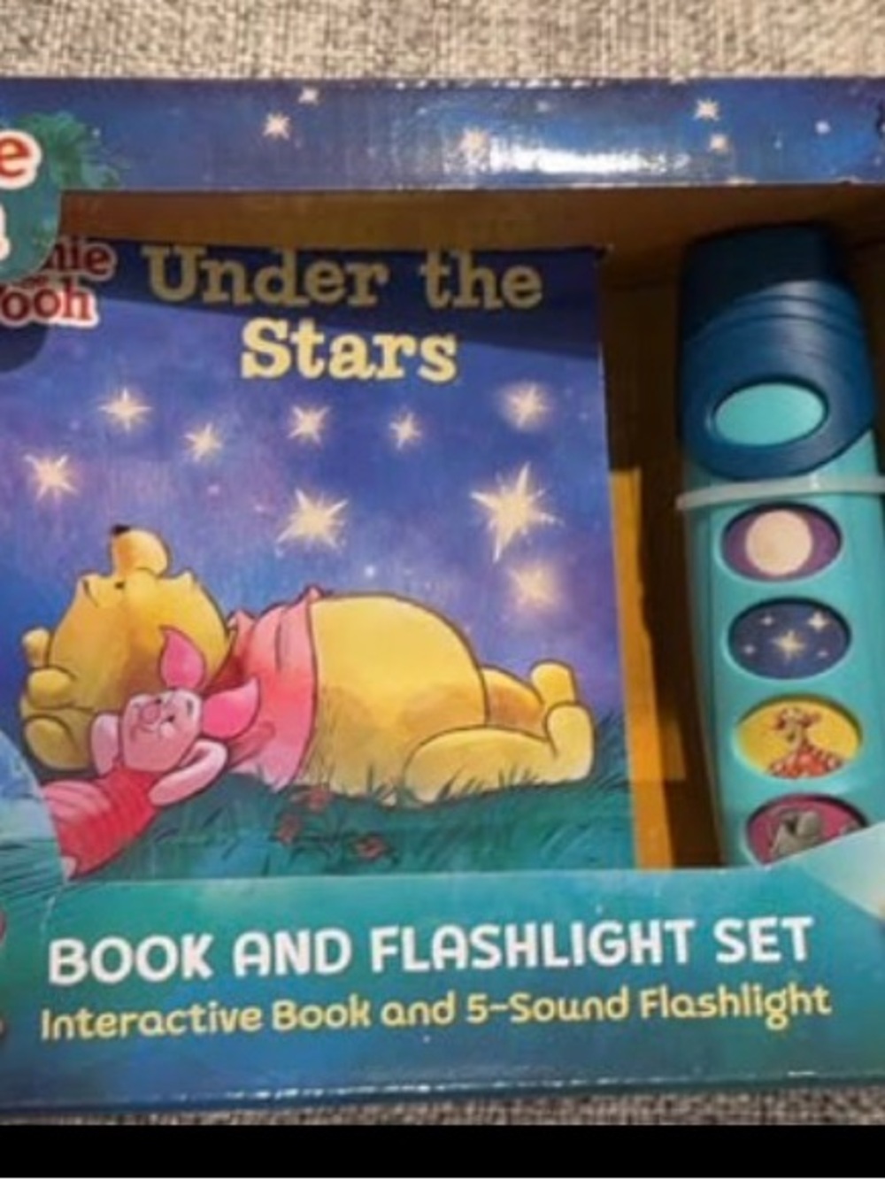 Under the Stars Book and Flashlight Set - Blue